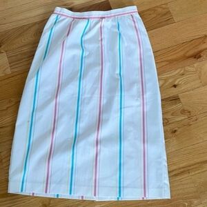 Vintage Pinstripe Pencil Skirt